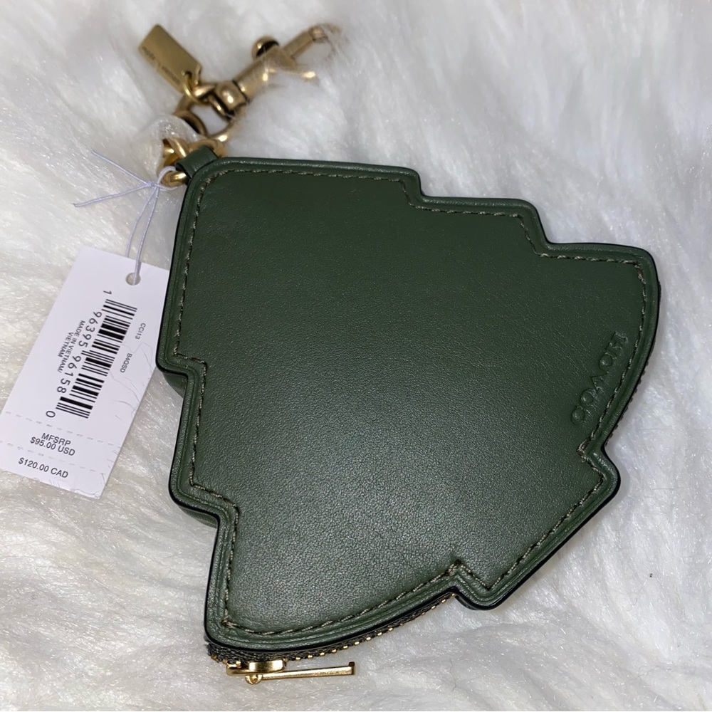 Coach charm Tree Coin Purse New